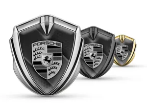 Porsche Badge Auto Lusso Stile Minimal Universale